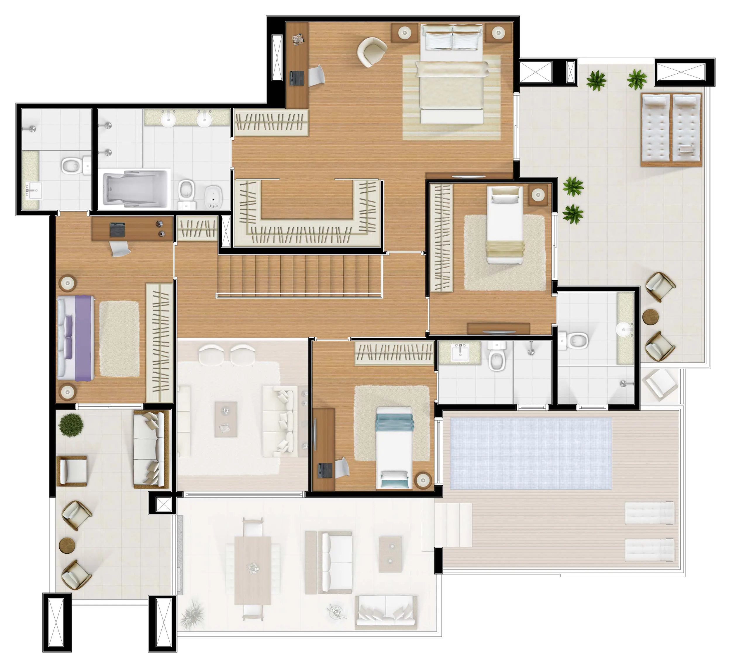 Upper 289m2 - Piso superior